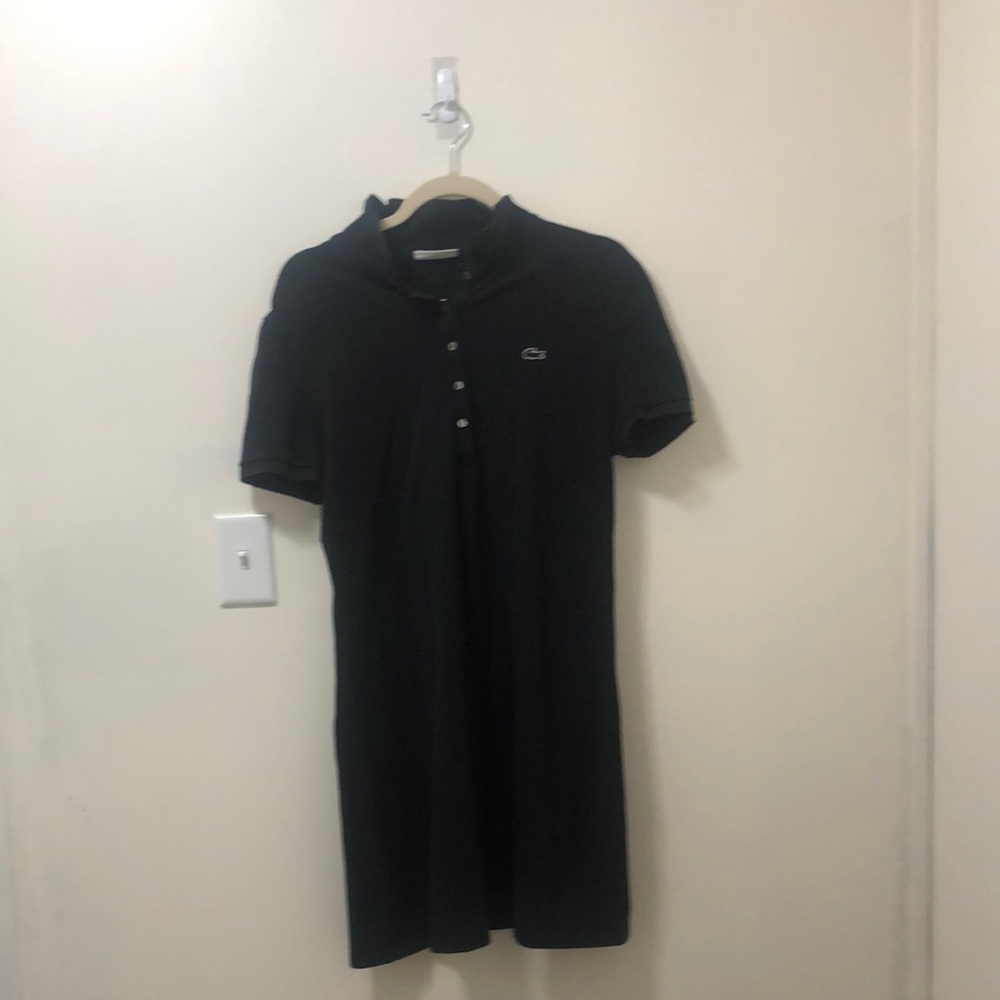 Lacoste Black Casual Polo Dress